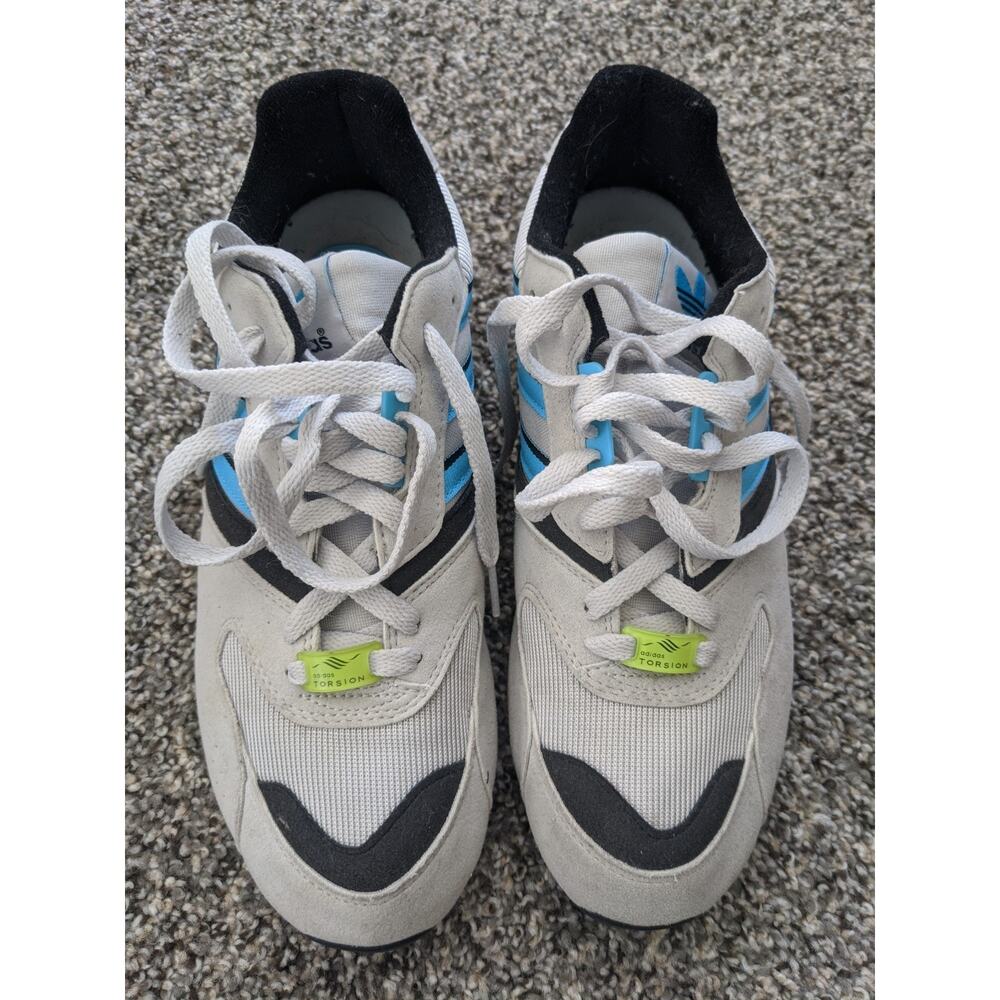 Adidas Consotorium Torsion ZX 4000 Shoes Mens Size 10 White/Blue Sneakers D97734